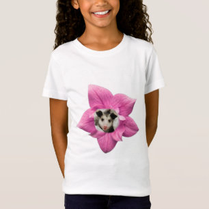 Camiseta Bebé Adorablemente Cute Sonriente Bebé Opossum Flo