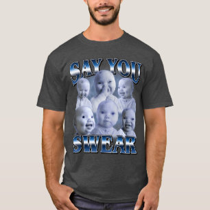 Camiseta Bebé Ai Divertido Riendo Dice Que Jurar Aguantando