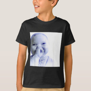 Camiseta Bebé Ai Divertido Sosteniendo Meme de Risa