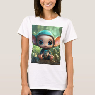Camiseta Bebé Alien Caprichoso – Un Paisaje Onírico Surreal