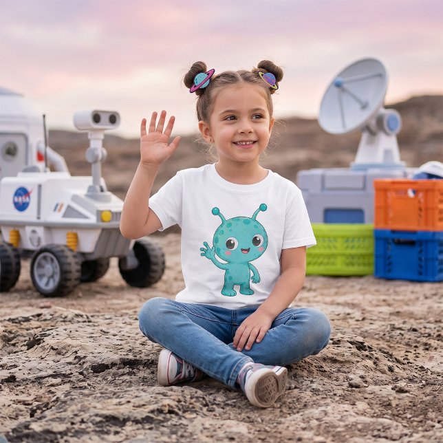 Camiseta Bebé Alien Espacial Monstruo Adorable (Subido por el creador)