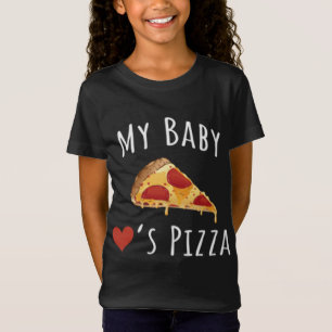 Camiseta Bebé ama Pizza Embarazada Mamá Pizza Belly Embaraz