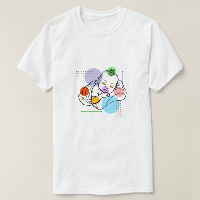 Camiseta Bebé Arte Botánico (Diseño del anverso)