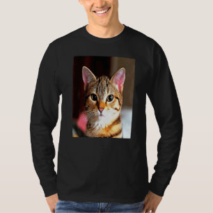 Camiseta Bebé artístico frente a ojos amarillos marrones ta