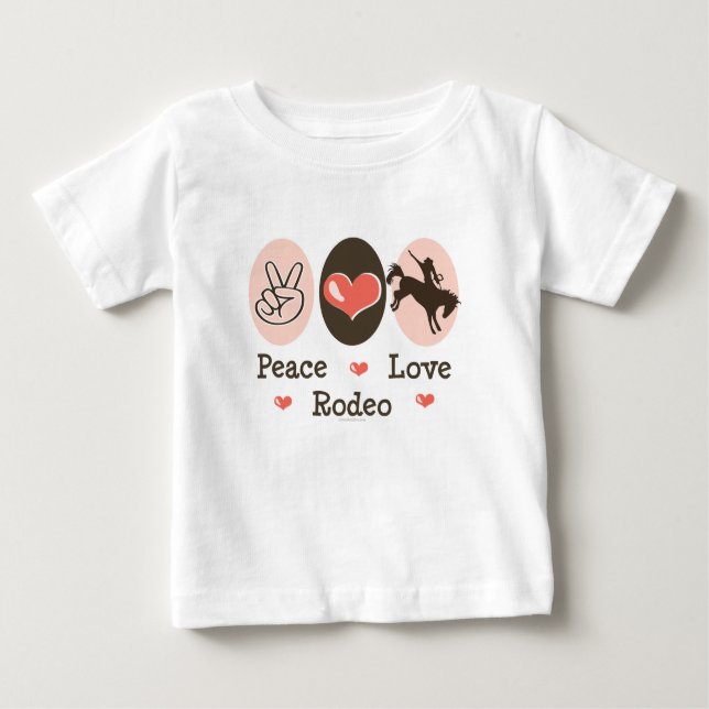 Camiseta bebé bebé bebé de Peace Love Rodeo (Anverso)