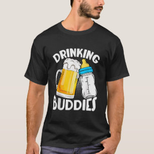 Camiseta Bebe Bebe Buddies Dad Dad Dad Son Hijas Fist