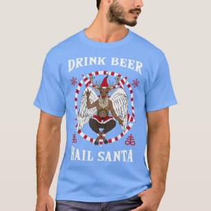Camiseta Bebe Beer Beer Hail Satan I Baphomet Death Metaliz