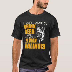 Camiseta Bebe Beer Beer Hang Con Mi Malinois Belga