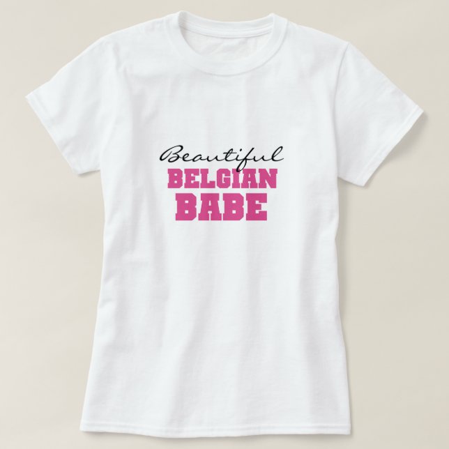 Camiseta Bebé belga hermoso (Diseño del anverso)