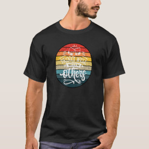 Camiseta Bebe Bien Con Otras Bebidas Retro Sunset