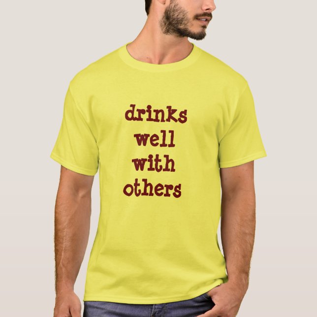 Camiseta bebe bien con otros (Anverso)