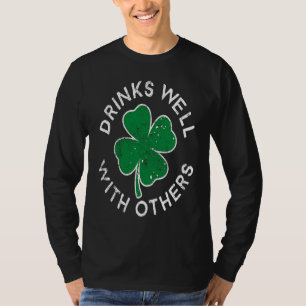 Camiseta Bebe bien con otros afortunados C Día de San Patri