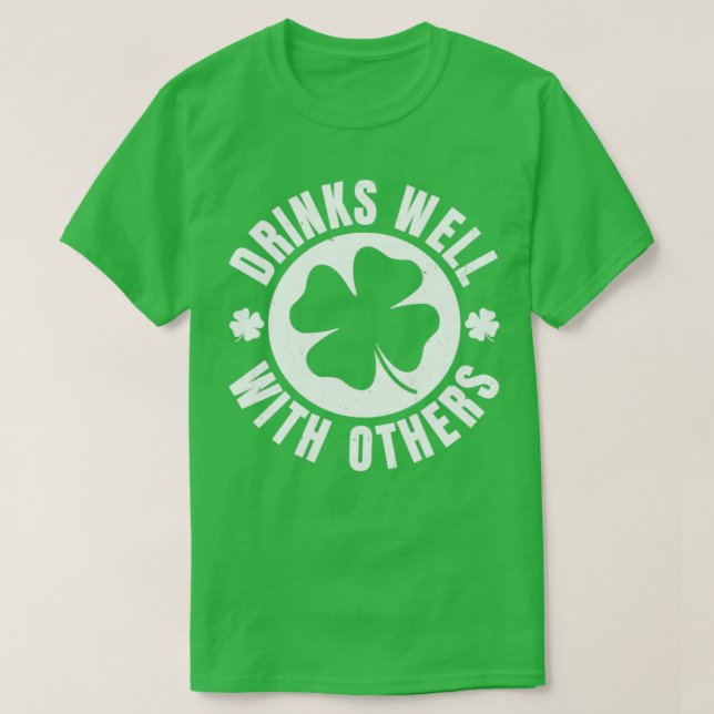 Camiseta Bebe bien con otros Día de St Patricks Funny St P (Diseño del anverso)