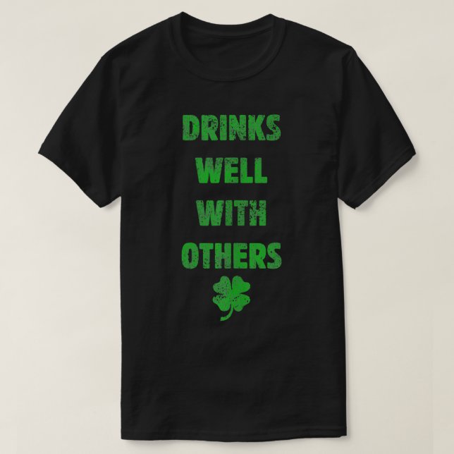 Camiseta Bebe bien con otros que beben regalo Gracioso San (Diseño del anverso)