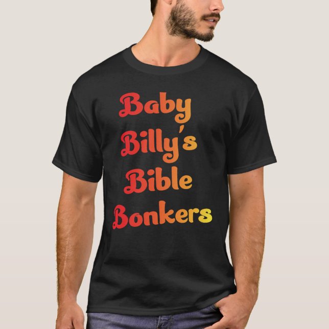 Camiseta Bebé Billy's Bible Bonkers (Anverso)