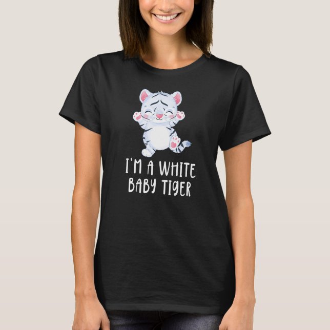 Camiseta Bebé blanco tigre (Anverso)
