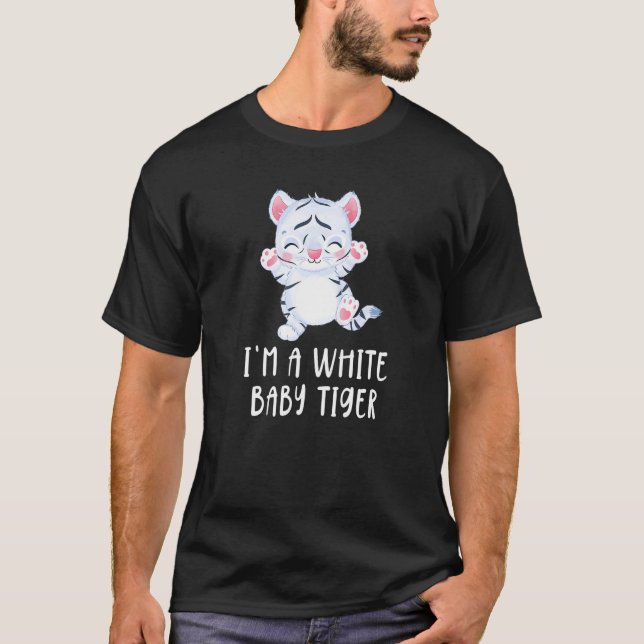 Camiseta Bebé blanco tigre (Anverso)