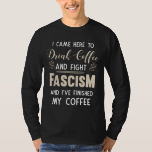 Camiseta Bebe Café Antifascista Y Lucha Contra El Fascismo