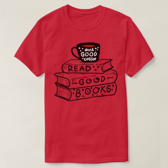 Camiseta Bebe Café Y Lee Buenos Libros (Diseño del anverso)