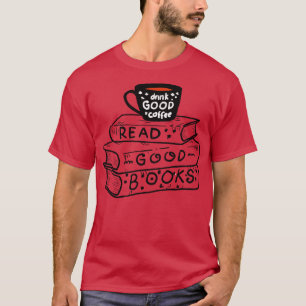 Camiseta Bebe Café Y Lee Buenos Libros