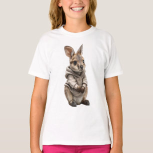 Camiseta Bebé canguro con sudadera con capucha de crema par