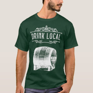Camiseta Bebe cervecería local Pub Craft Beer Barrel