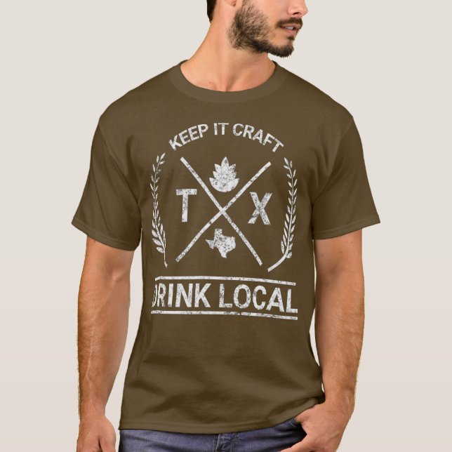 Camiseta Bebe cerveza artesanal de Texas (Anverso)
