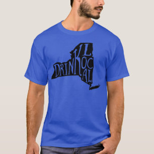 Camiseta Bebe cerveza de dibujo local del estado de Nueva Y