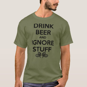 Camiseta Bebe Cerveza E Ignora Cosas