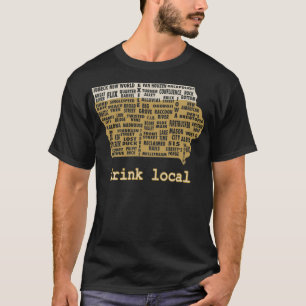 Camiseta Bebe cerveza Iowa local