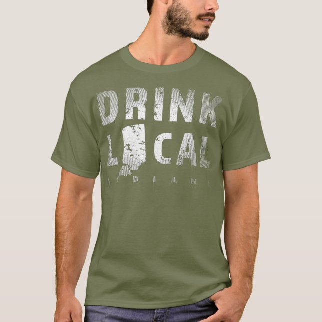 Camiseta Bebe cerveza local de Indiana en regalo de cervece (Anverso)
