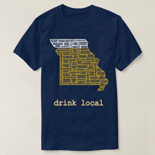 Camiseta Bebe cerveza local de Missouri T (Diseño del anverso)
