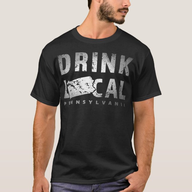 Camiseta Bebe cerveza local Pennsylvania Craft Beer PA Brew (Anverso)