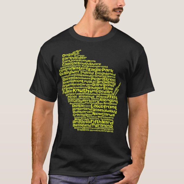 Camiseta Bebe cerveza local Wisconsin Breweries (Anverso)