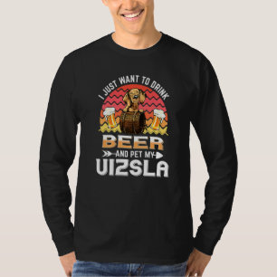 Camiseta Bebe Cerveza Mascota Mi Perro Vizsla Perro Gracios