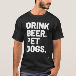 Camiseta Bebe Cerveza. Perros mascotas. Dog Lover
