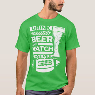 Camiseta Bebe cerveza y mira regalos familiares de domingo