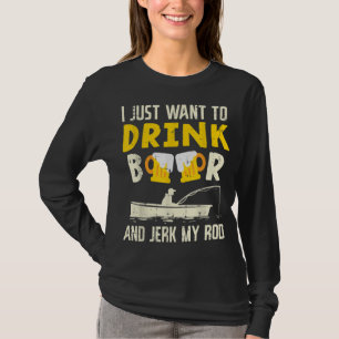 Camiseta Bebe Cerveza Y Tirar Mi Pesca De Rod Pescador Bebi