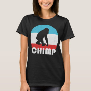Camiseta Bebé Chimpanzee Chimp Vintage Retro Silhouette Gif