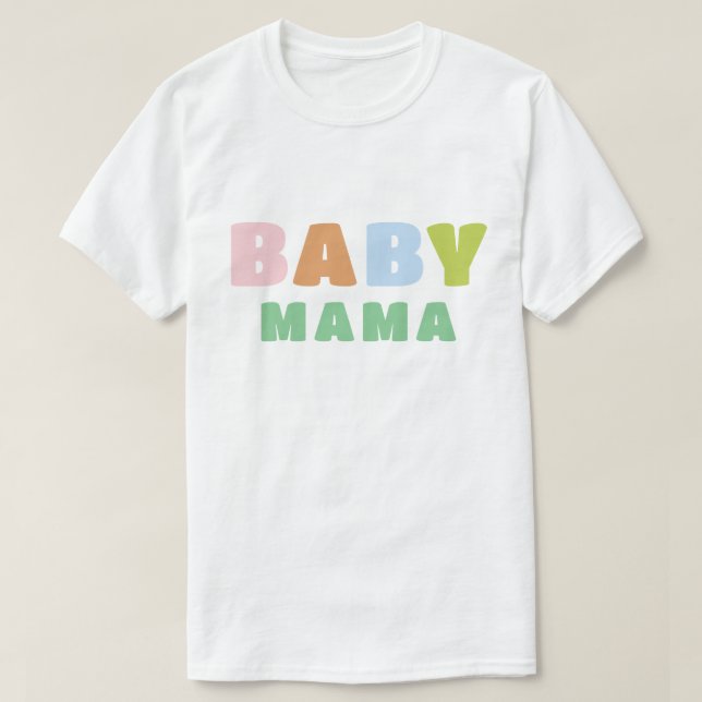 Camiseta Bebé colorido y divertido mamá (Diseño del anverso)