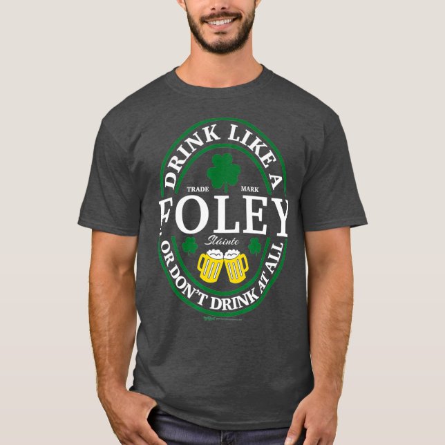 Camiseta Bebe Como Un Día Foley Shamrock St Patricks (Anverso)