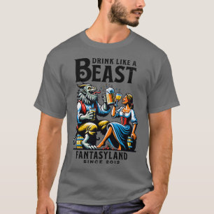 Camiseta Bebe como una bestia Parque temático de Fantasylan