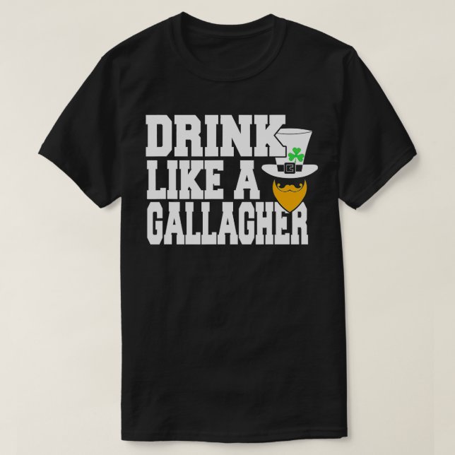 Camiseta Bebe Como Una Gallagher St Saint Patricks Day Lepr (Diseño del anverso)
