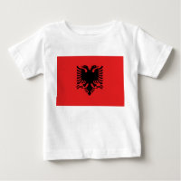 Camiseta bebé con bandera de Albania