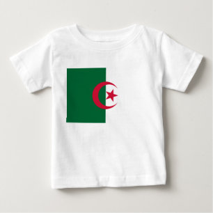 Camiseta bebé con bandera de Argelia