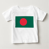 Camiseta bebé con bandera de Bangladesh