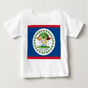 Camiseta bebé con bandera de Belice