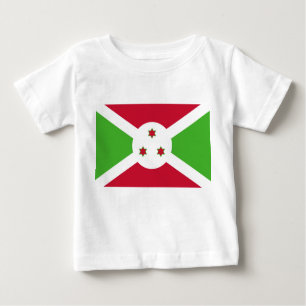 Camiseta bebé con bandera de Burundi