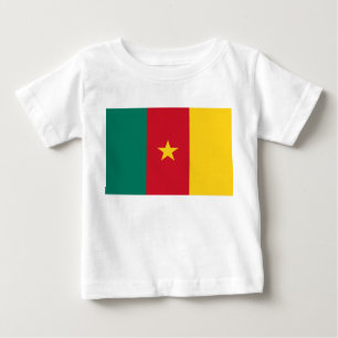 Camiseta bebé con bandera de Camerún