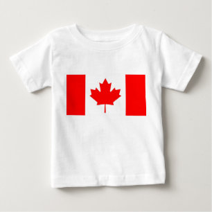Camiseta bebé con bandera de Canadá
